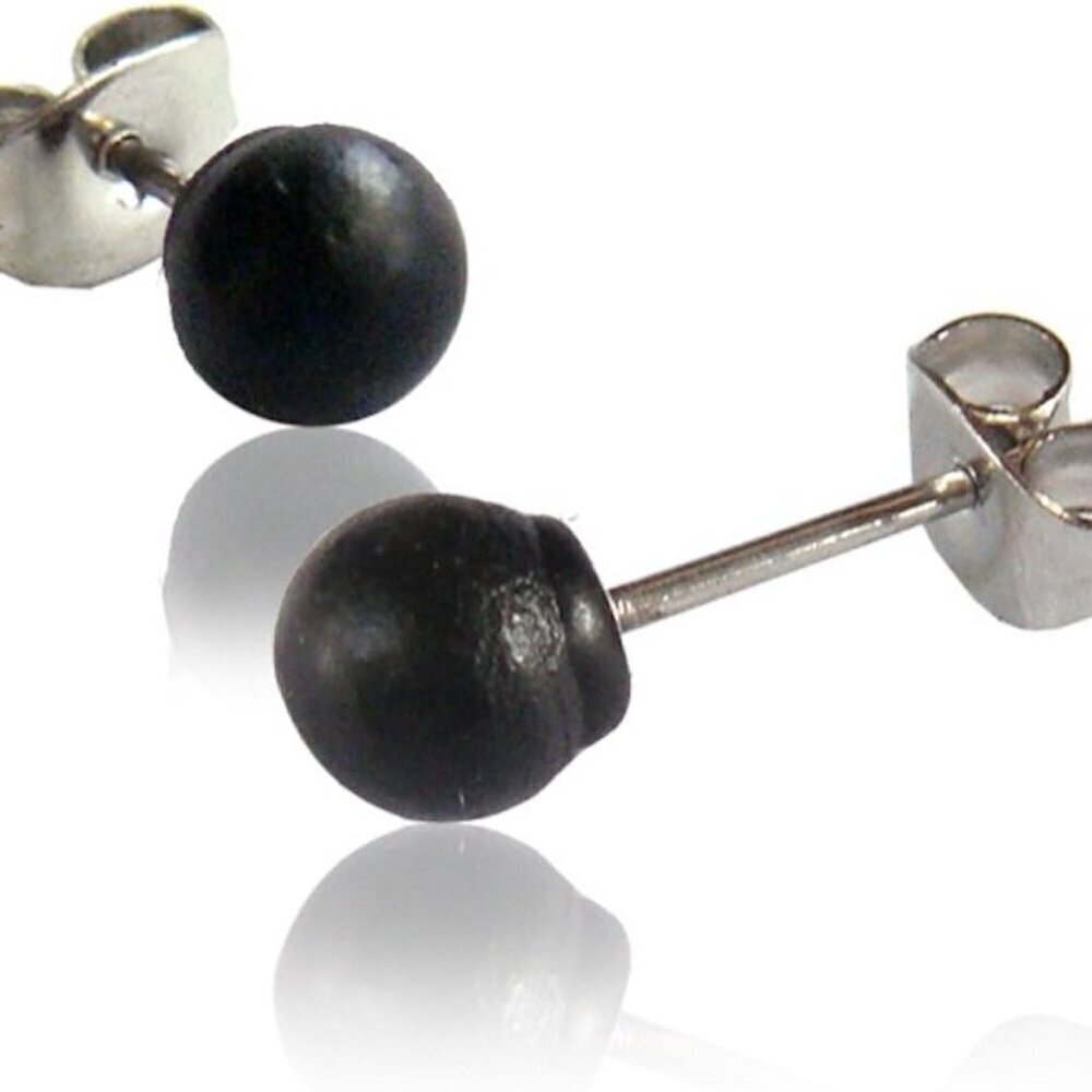 Wooden Stud Earrings for Women Handmade Boho Jewelry Eco-Friendly Gift